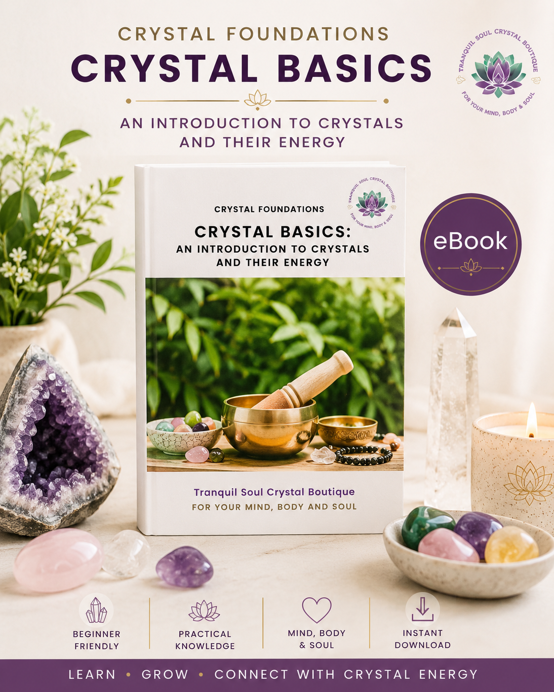 Crystal Foundations:  Volume 1 Crystal Basics:  Introduction to Crystals