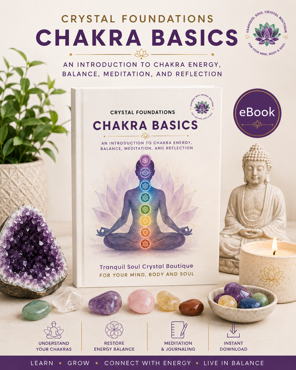 Crystal Foundations:  Volume 2  Chakras Basics