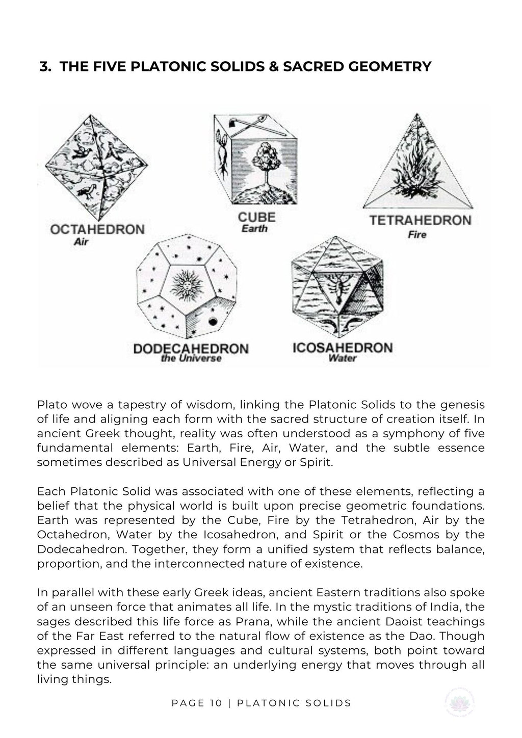 Crystal Foundations Book 3 Crystal Grids The Five Platonic Solids & Sacred Geometry