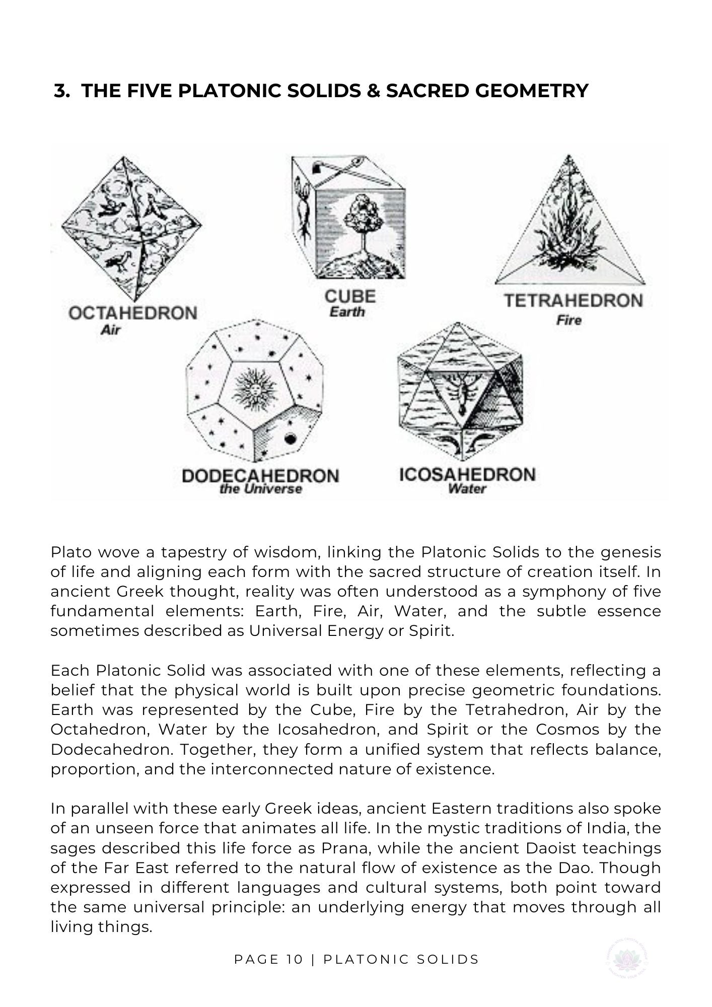 Crystal Foundations Book 3 Crystal Grids The Five Platonic Solids & Sacred Geometry