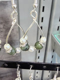 Jade & Pearl Teardrop Earrings