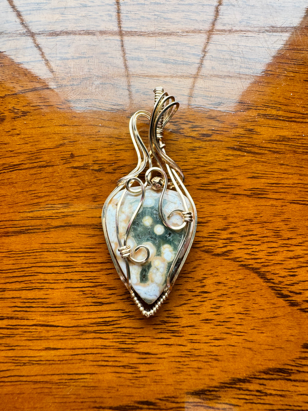 Ocean Serenity (Ocean Jasper) in 14k Gold Filled Sterling Silver