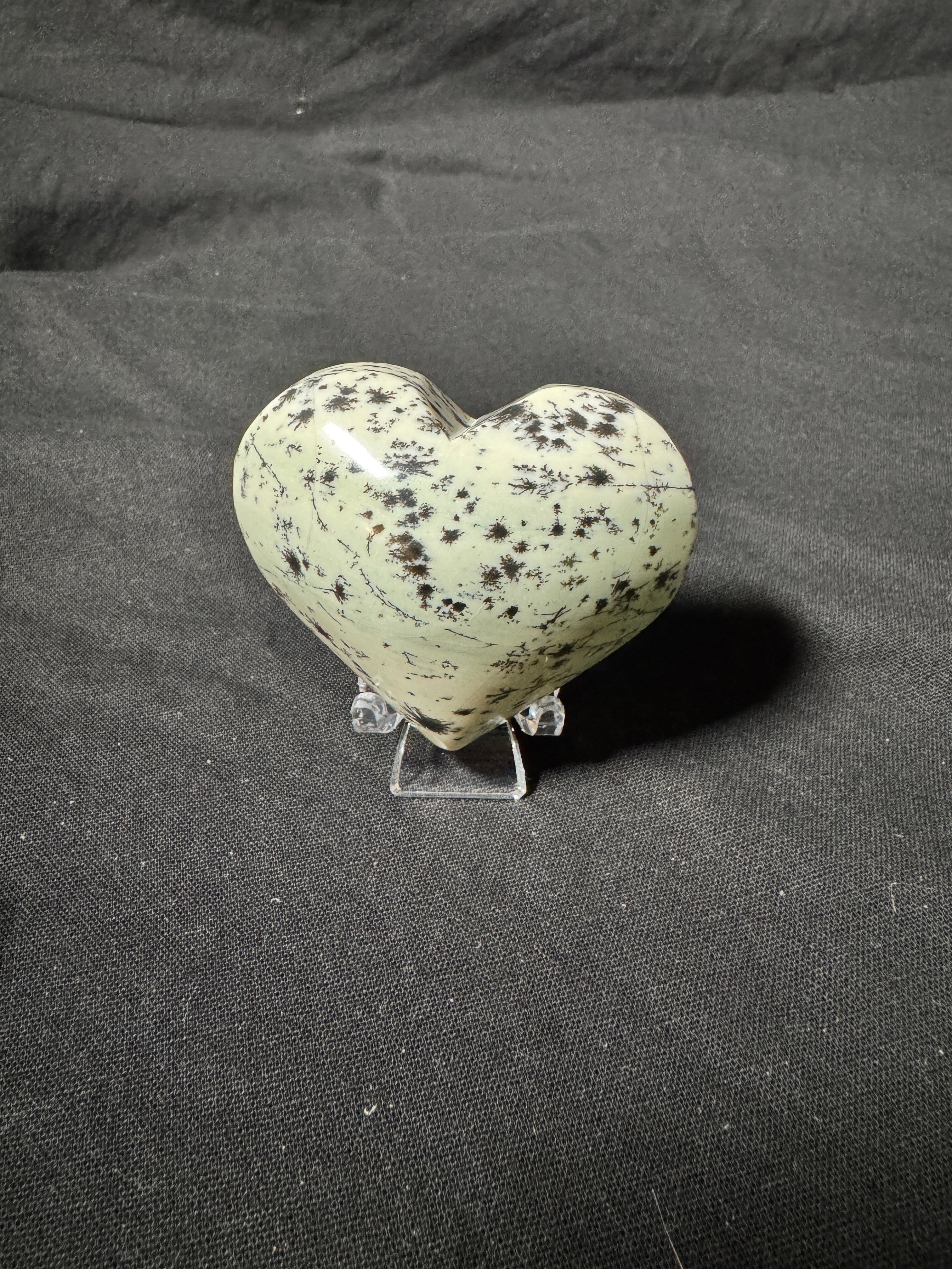 Dendritic Jasper Heart