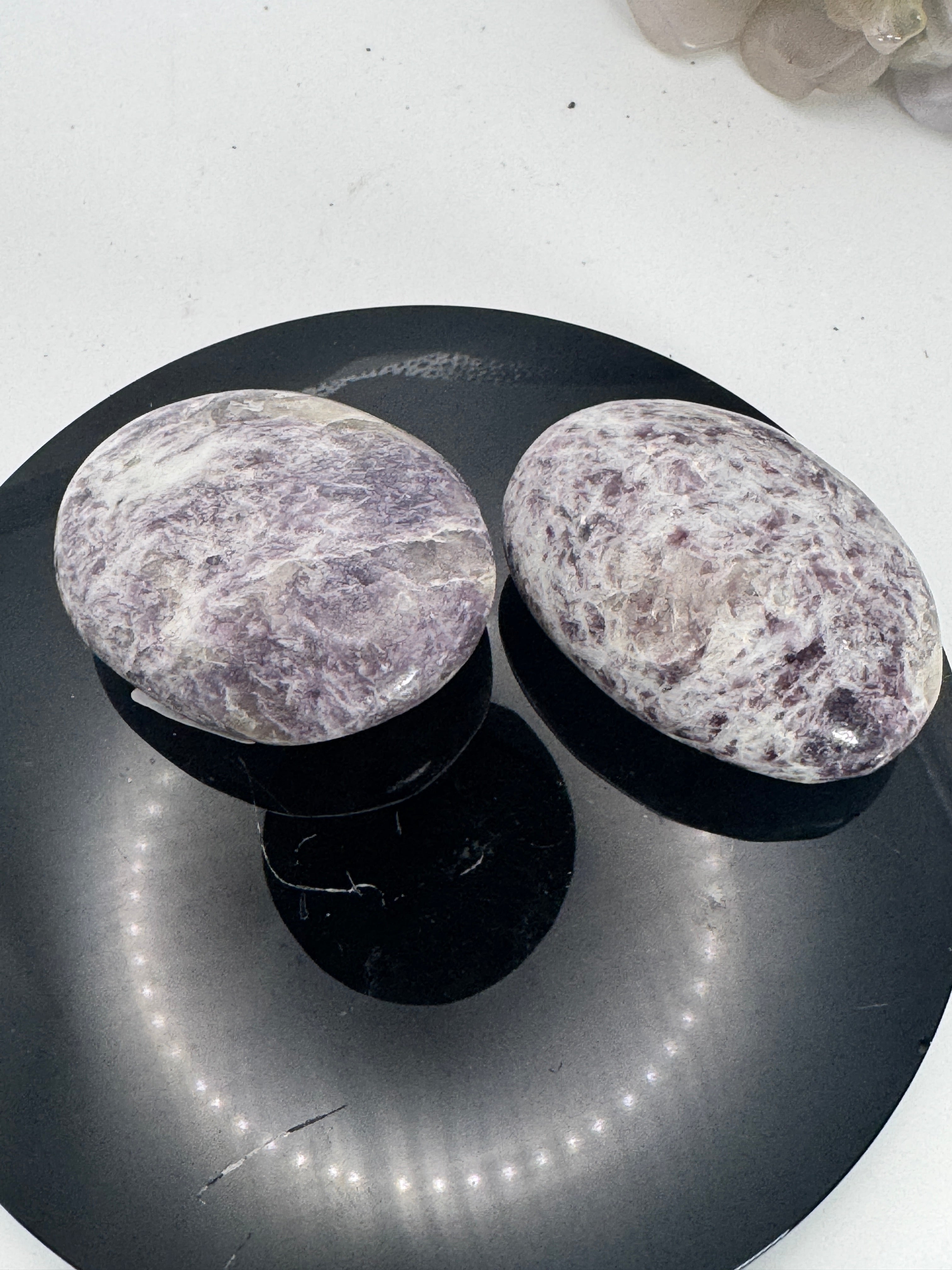 Lepidolite Palm Stone