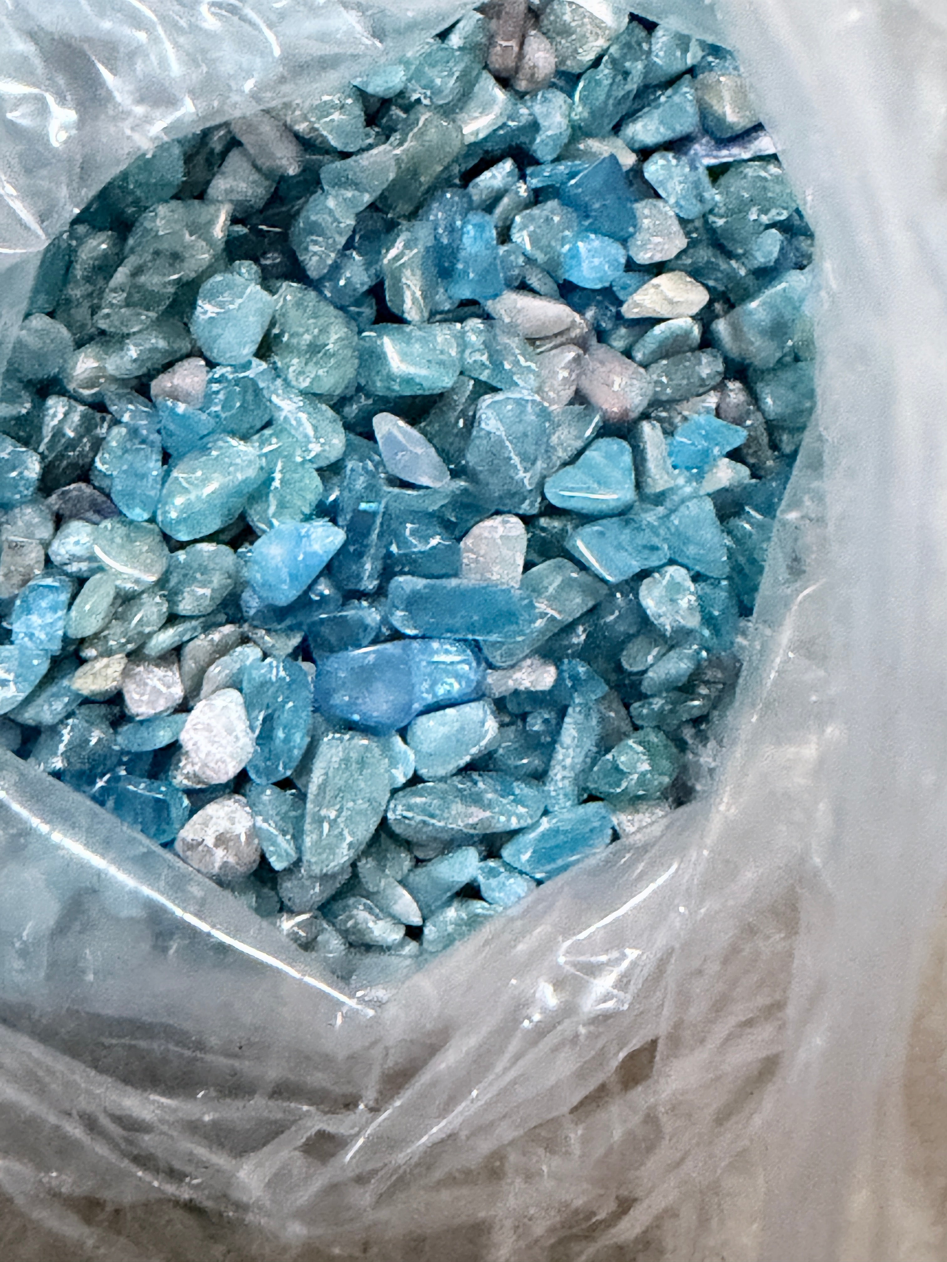 Blue Apatite Gravel