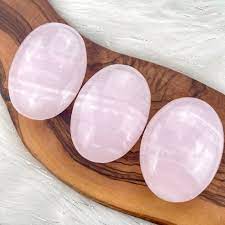 Pink Mangano Calcite Palm Stone