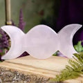 Mangano Calcite Triple Moon Bowl Carving