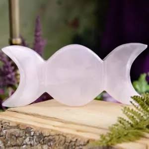 Mangano Calcite Triple Moon Bowl Carving