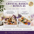 Crystal Basics with Bonus 45 Essential Crystals for Beginners eBook bundle