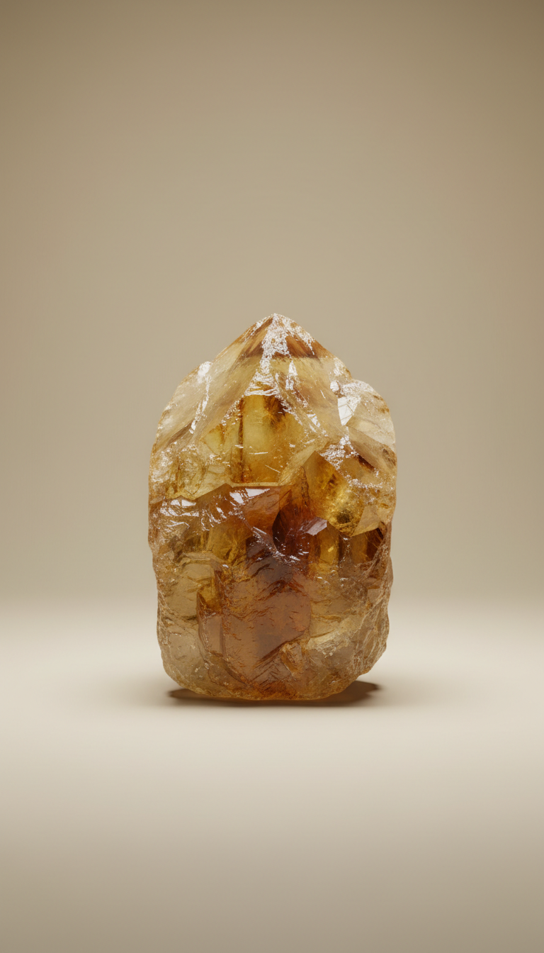 Raw Citrine Mineral Specimen